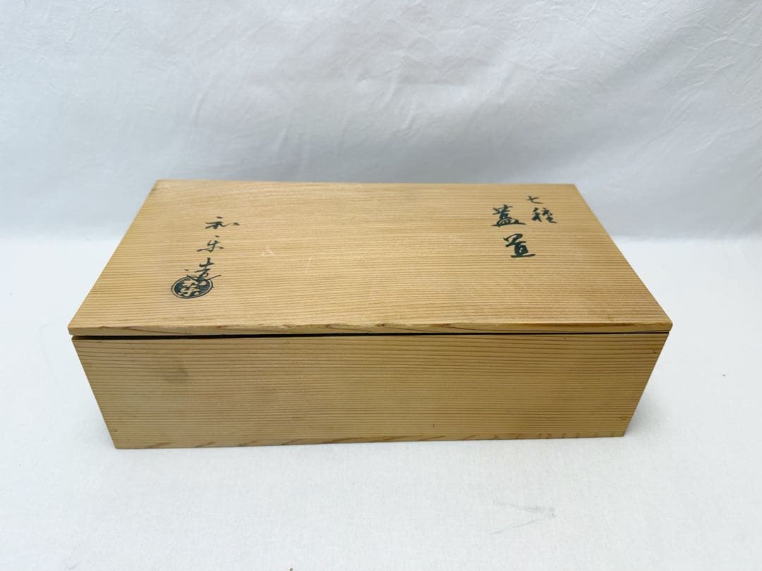 未使用 茶道具 和楽造 六種蓋置 三葉 五徳 栄螺 三人形 一閑人 蟹 共箱