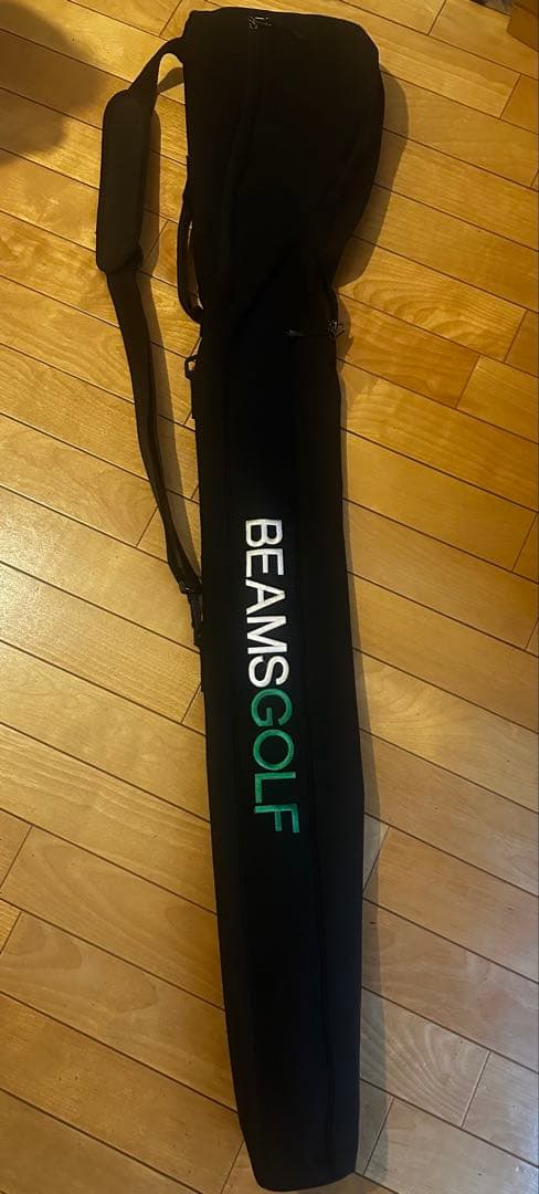 【中古美品】BEAMS GOLF ブラックキャディバッグ