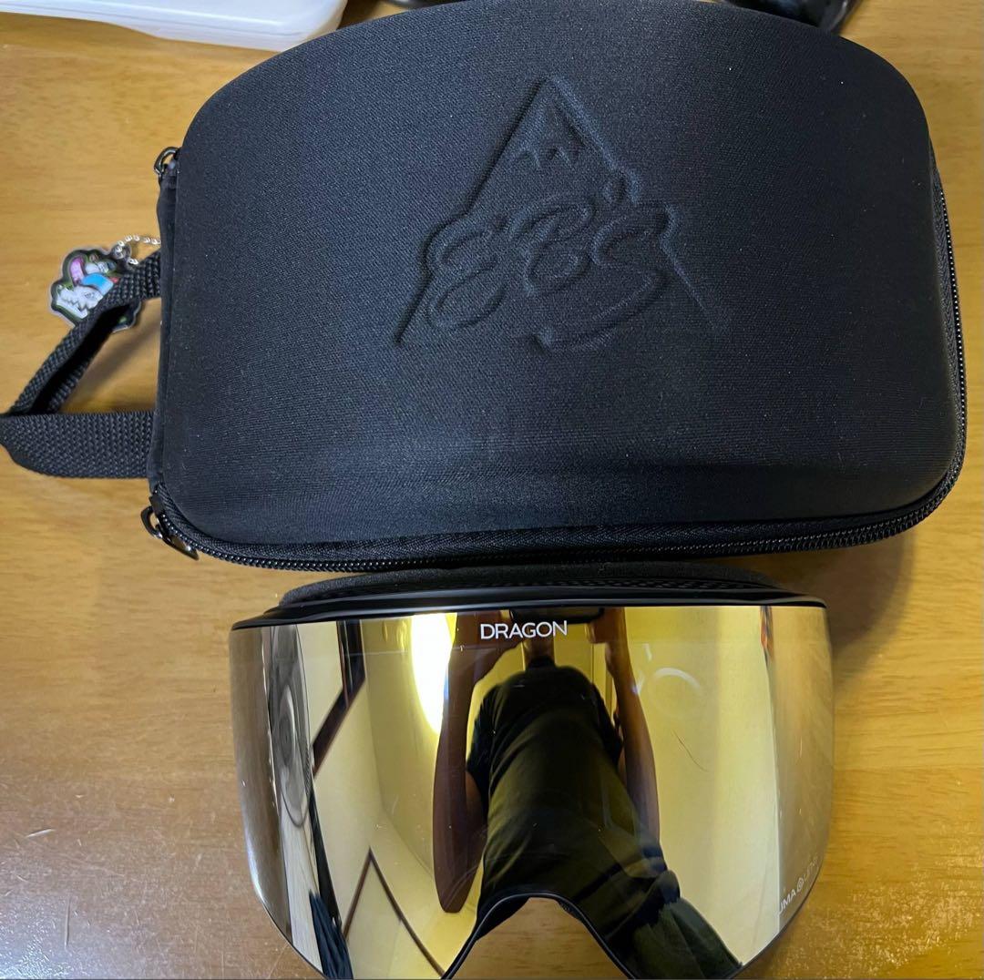 DRAGON ミラーレンズ ゴーグル ケース付き