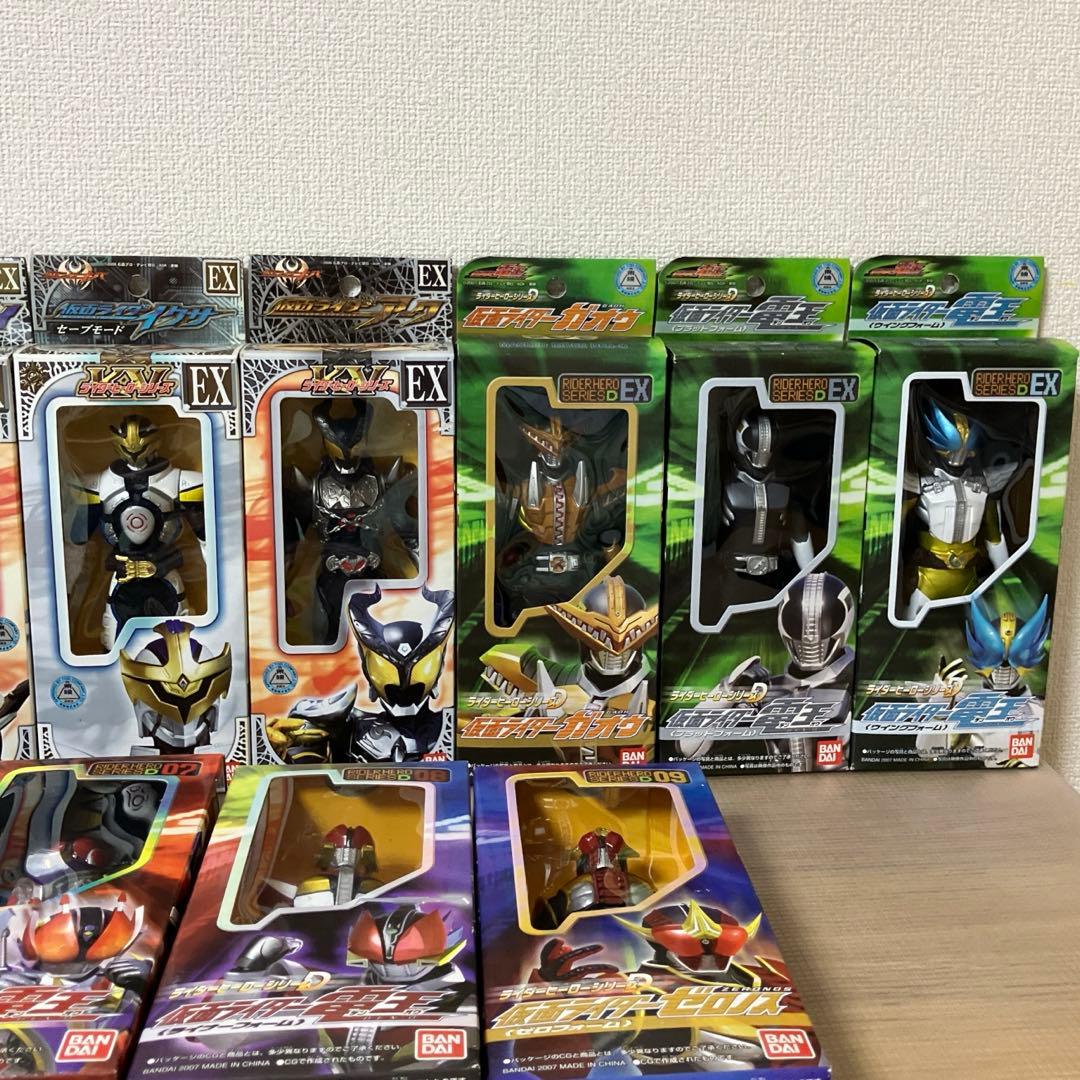 仮面ライダー ライダーヒーローシリーズ ソフビ 箱入り22体　まとめ売り