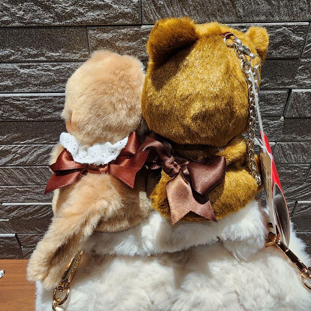 モンチッチバッグチャームキーチェーングローブホルダースウィートブラウン2点セット