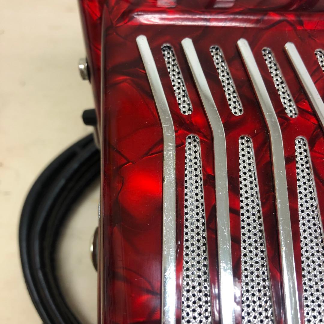 【レア】YAMAHA ヤマハ アコーディオン レッド 34鍵 80ボタン 赤