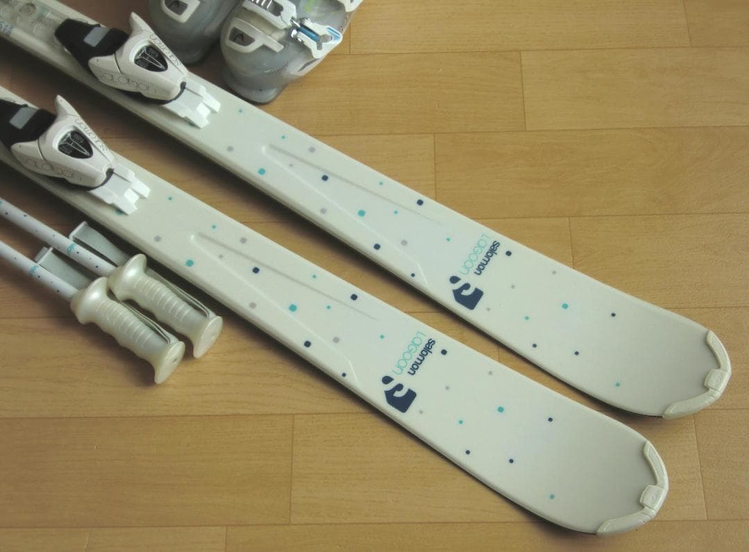 ■■送料無料■サロモン■女性用スキーセット■板151靴24-24.5■メンテ付■