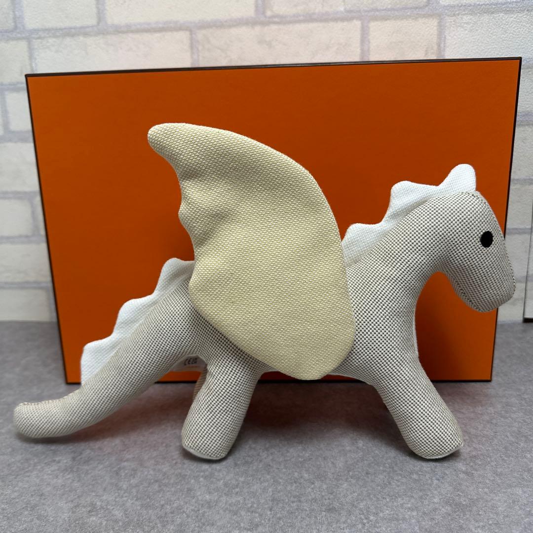 ★極美品★HERMES エルメス エポペ ドラゴン ぬいぐるみ ベージュ