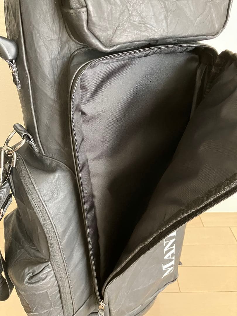 ★希少★☆MANIUNO マニウノ☆ 軽量レザー スタンド式キャディバッグ