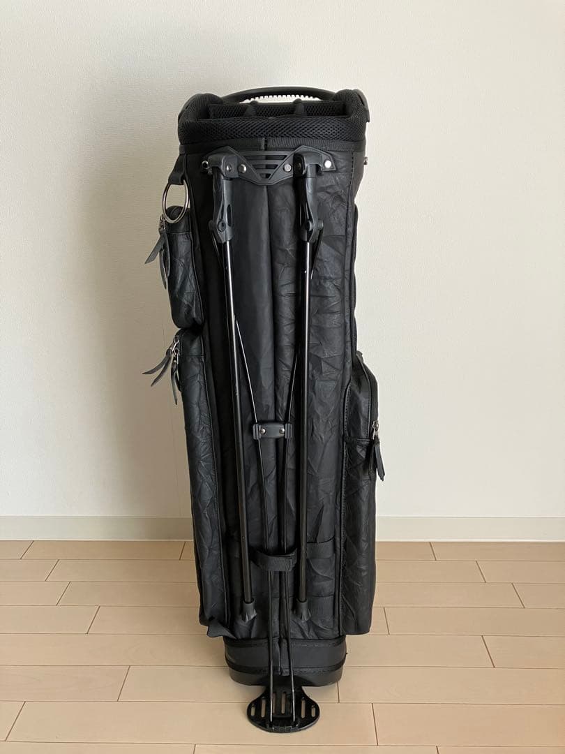 ★希少★☆MANIUNO マニウノ☆ 軽量レザー スタンド式キャディバッグ