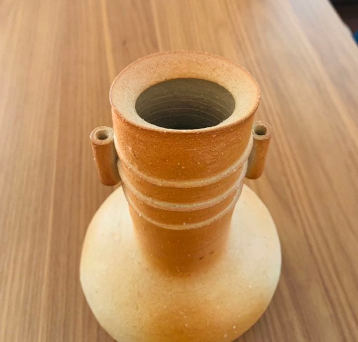 渡辺聡　師森陶岳　備前焼　花入