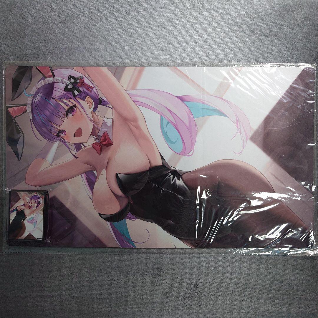 α1 ホロライブ 兎のポーズ&バニーガール 湊あくあ スリーブ&プレイマット