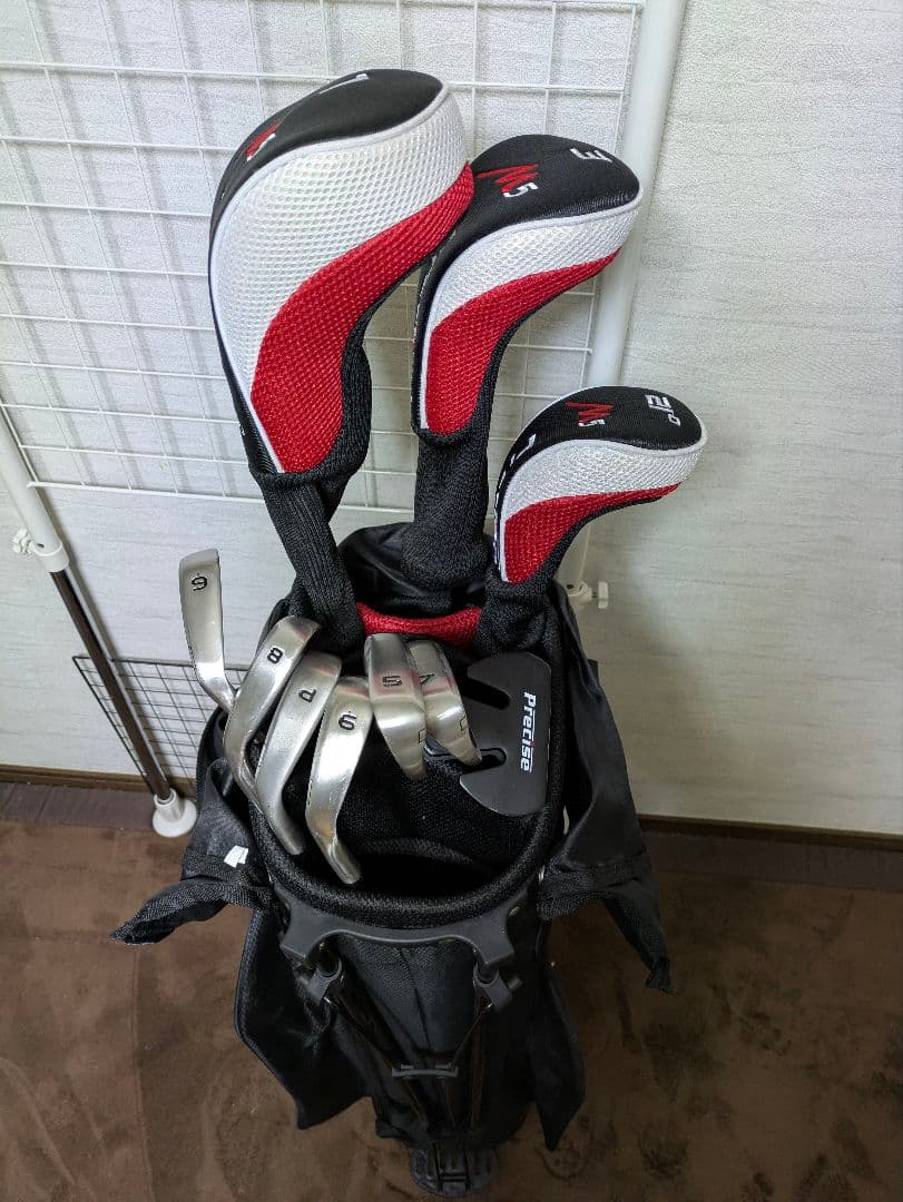 初心者ゴルフキャディーバックセット　メンズ右用