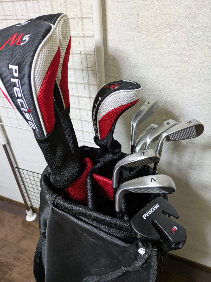 初心者ゴルフキャディーバックセット　メンズ右用