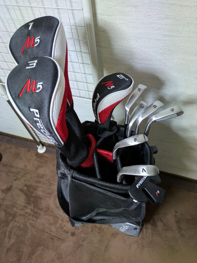 初心者ゴルフキャディーバックセット　メンズ右用