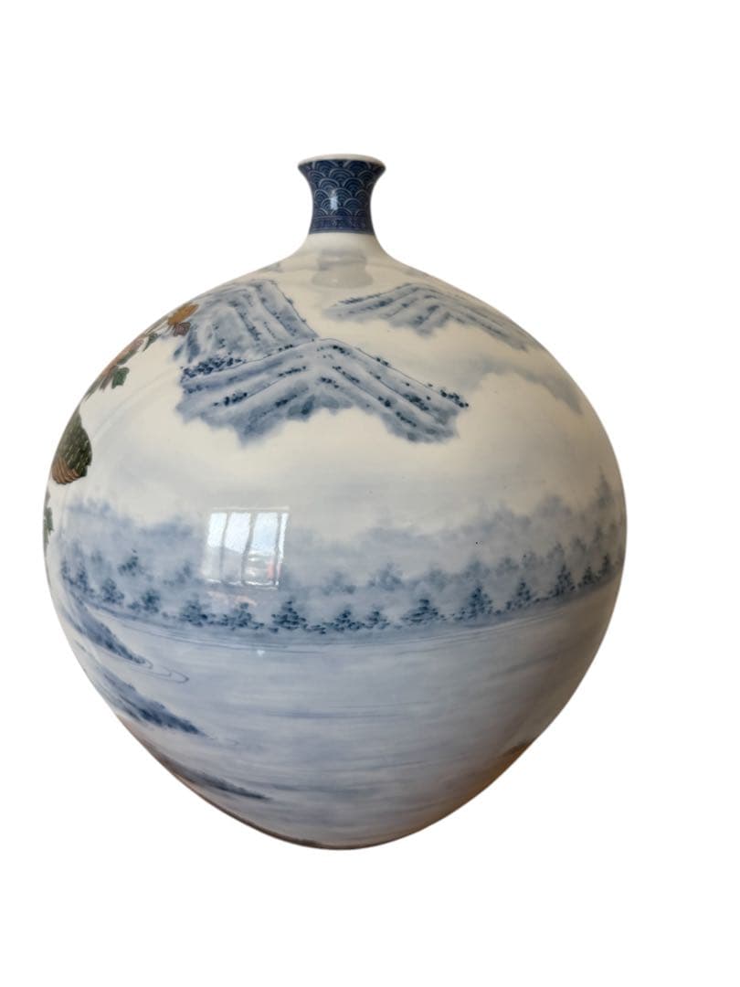 【有名作家】玄輝陶房 有田焼 名匠 村上玄輝 伊万里焼 花瓶 壺 宮内庁御用達