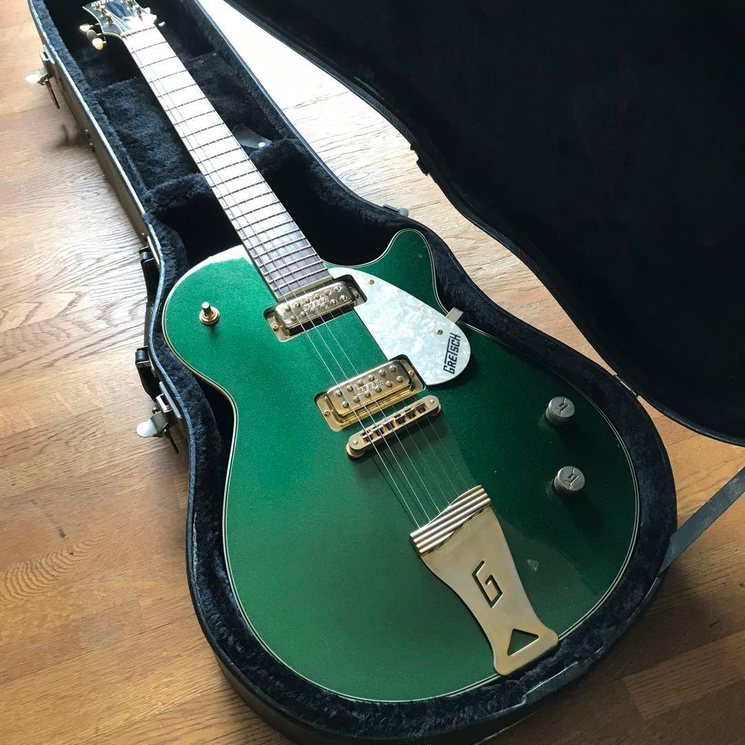 送料無料 GRETCH Electromatic ゴールド&グリーン H/C付