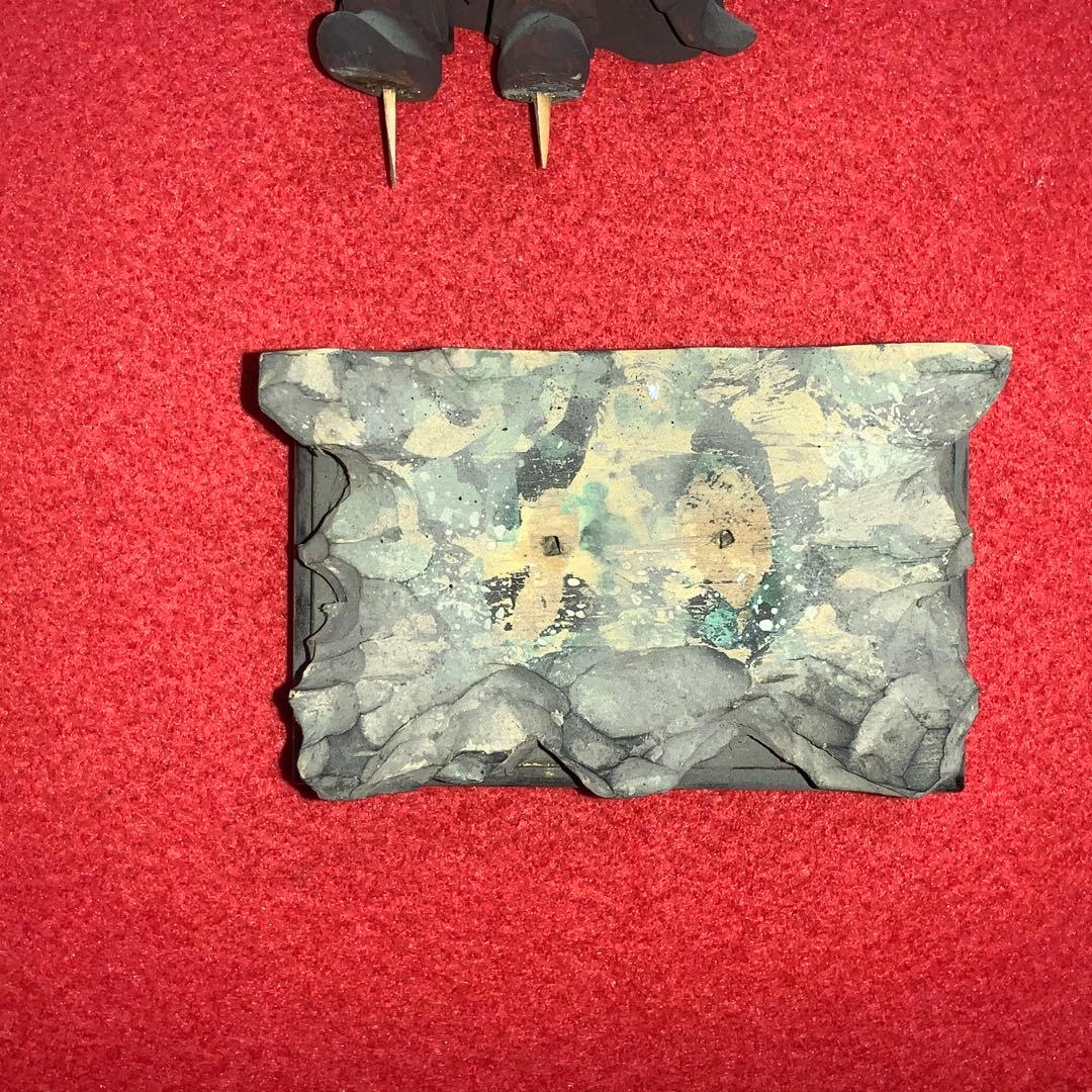 2326時代不明古い仏像⬛️韋駄天/勝負運⬛️木像木造置物御守お守り