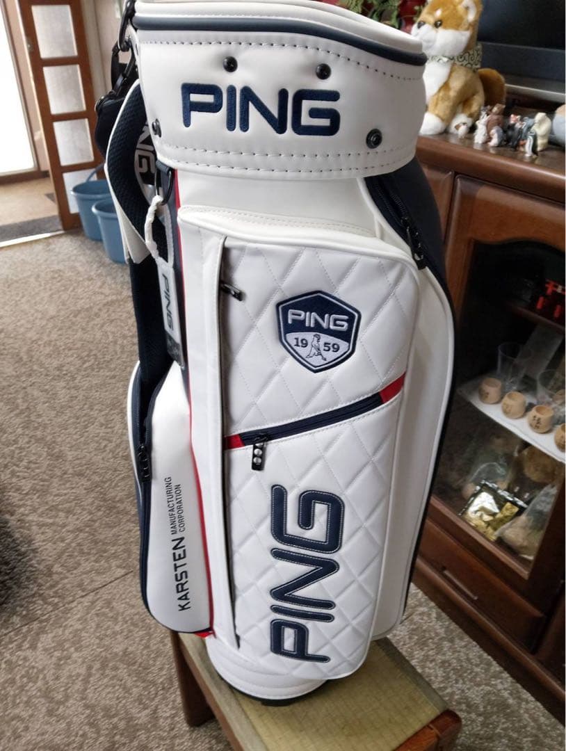 PING ピン 未使用 キャディバッグ ホワイト、ネイビー