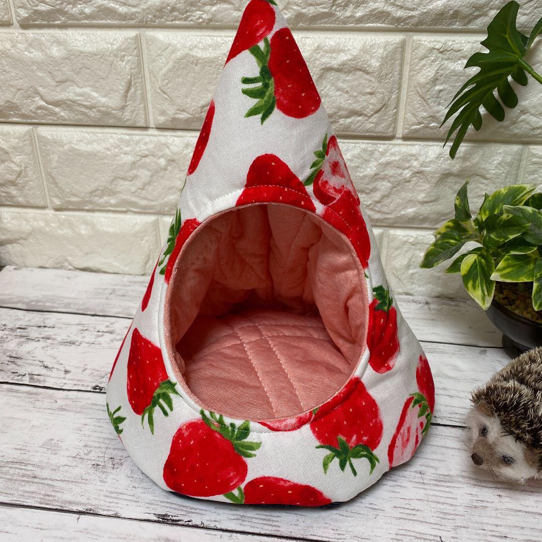 ハリネズミ寝袋　とんがり苺Ｌサイズ