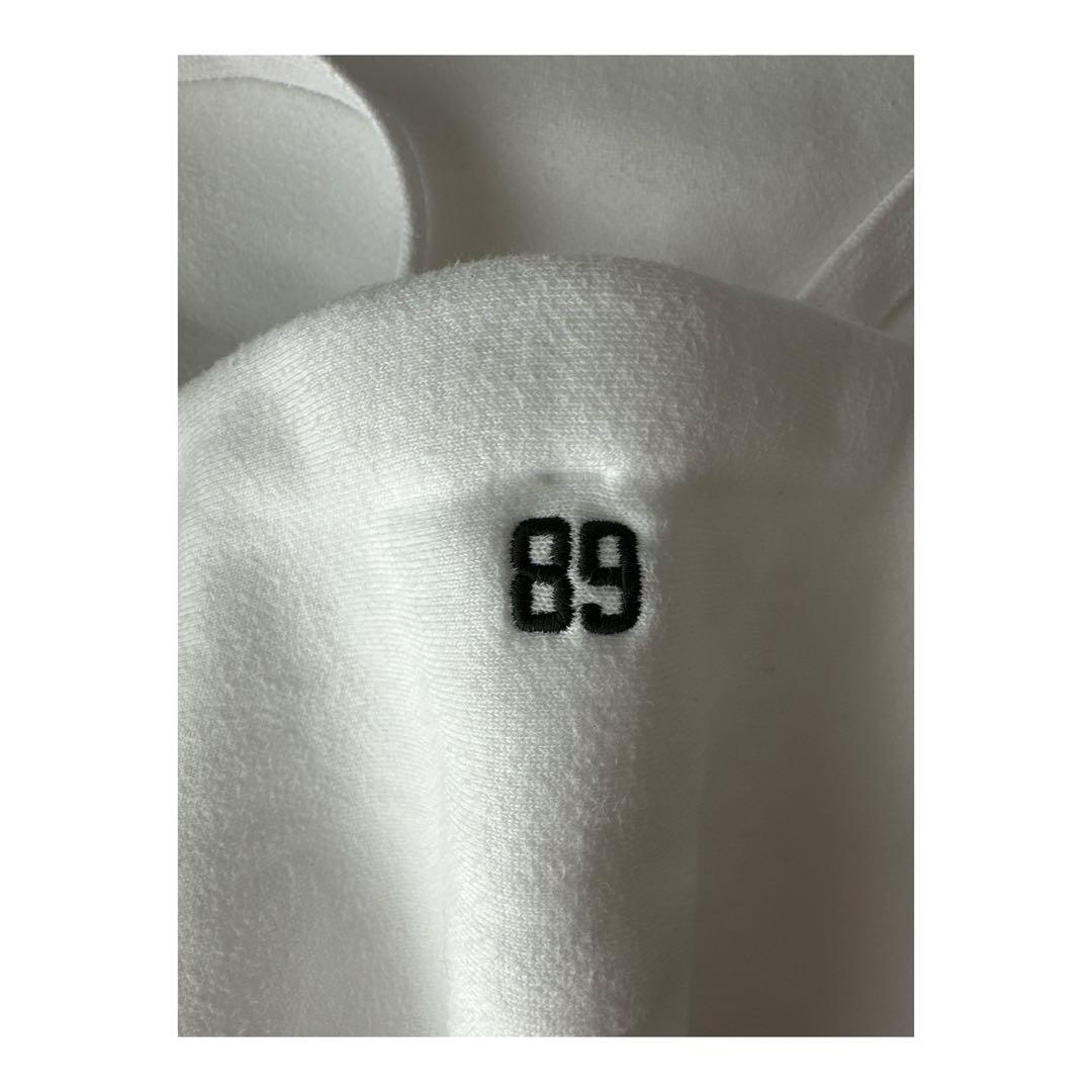 パーリーゲイツ レディース 裏起毛オーバーサイズ 白パーカーサイズ2 美品ゴルフ