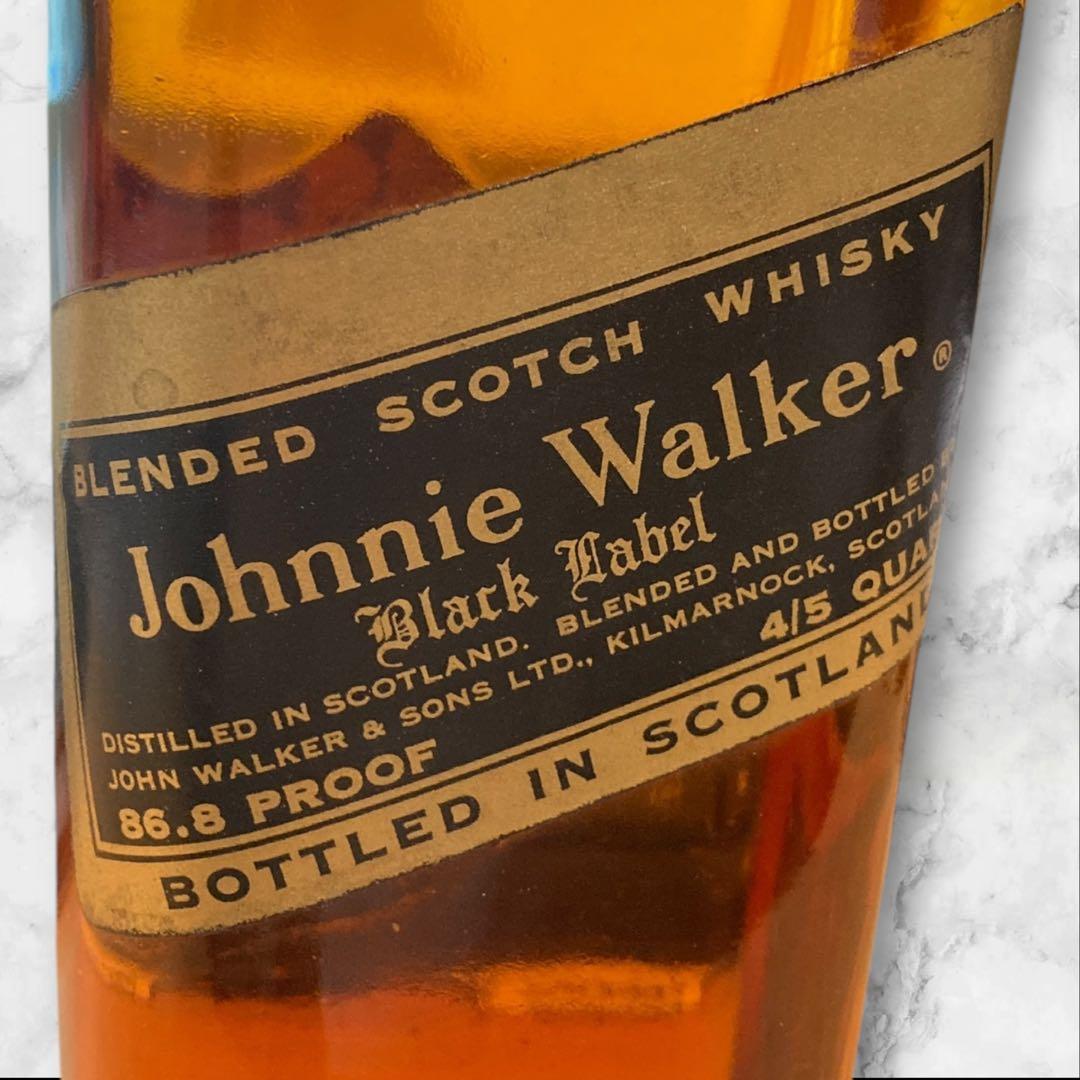 古酒超激レア✨オールドボトル✨ジョニー・ウォーカー・ブラックラベル　金キャップ✨