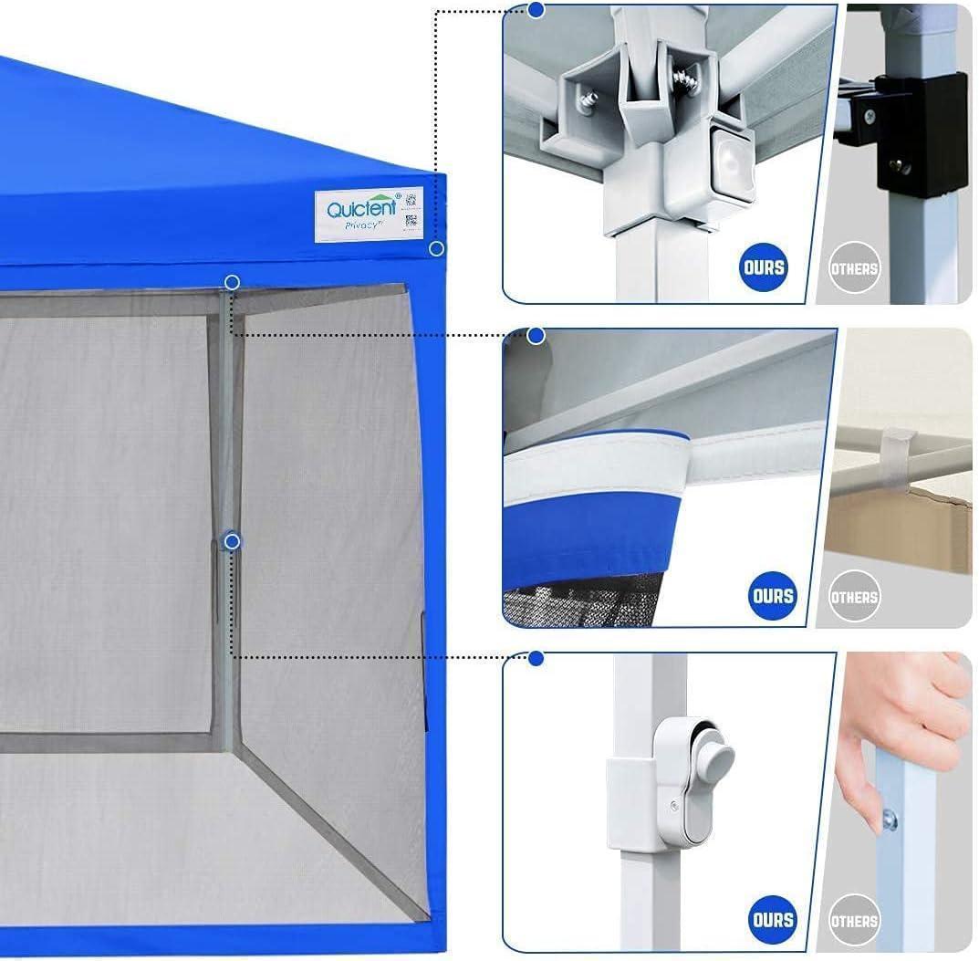 ワンタッチ タープテント 蚊帳テント 3段階調節 UVカット 2.5m.