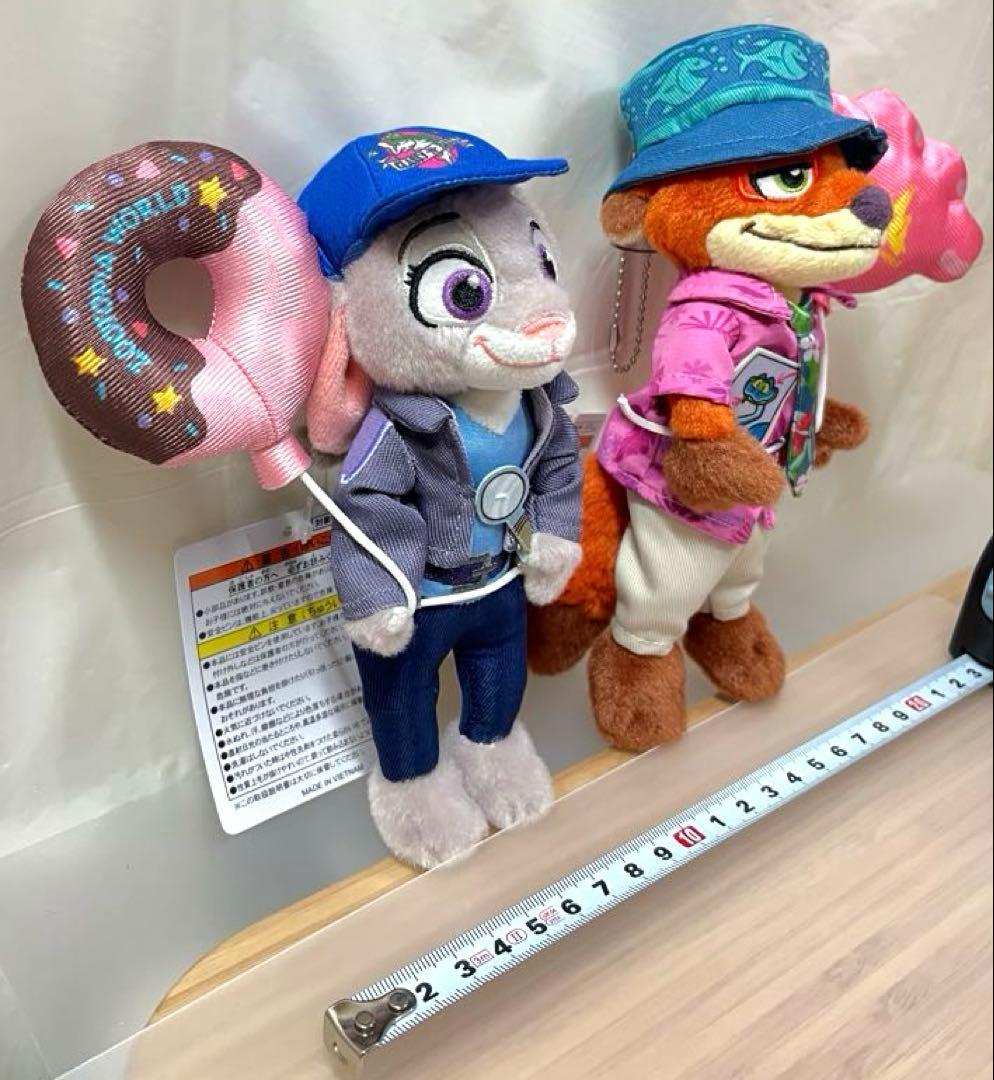 ニック　ジュディ　ズートピア ディズニーリゾート　ぬいぐるみバッジ　2体セット