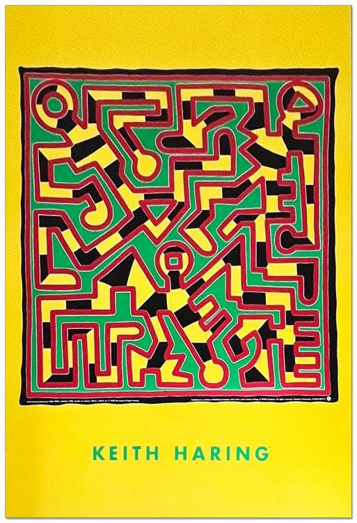額装済/Untitled 1988/キース ヘリング/アートポスター
