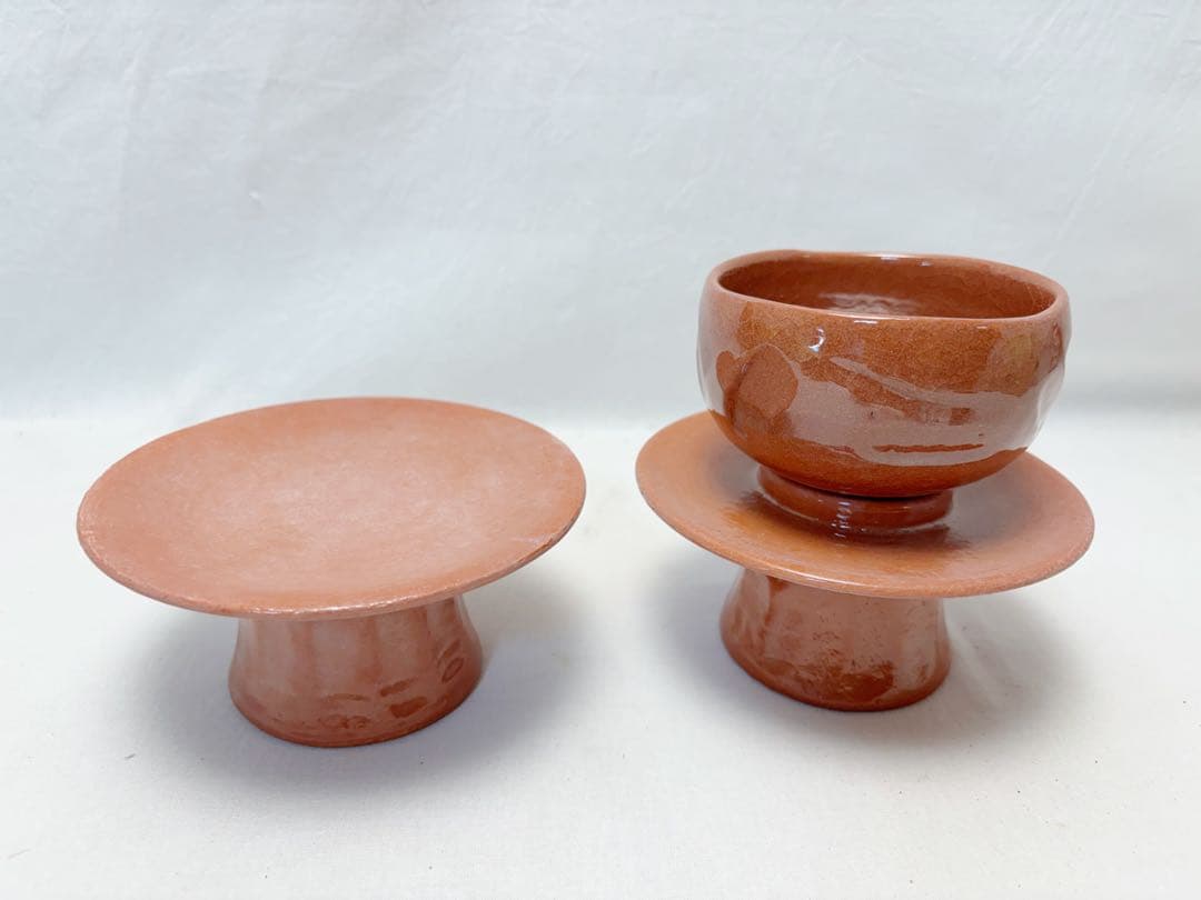 未使用 茶道具 今日庵淡交社 利休忌 三具足 天目茶碗天目台高杯 利休居士画像