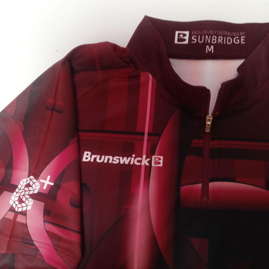 ヤミカラス Brunswick ハーフジップ ボウリングウェア レッド M