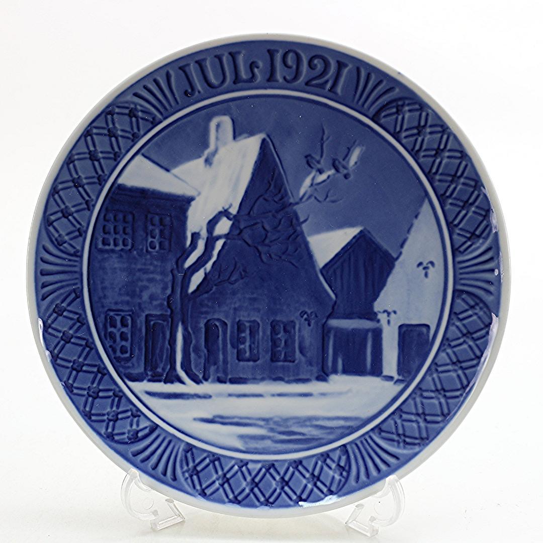 1921年 「街角の古い家々」 イヤープレート ロイヤルコペンハーゲン