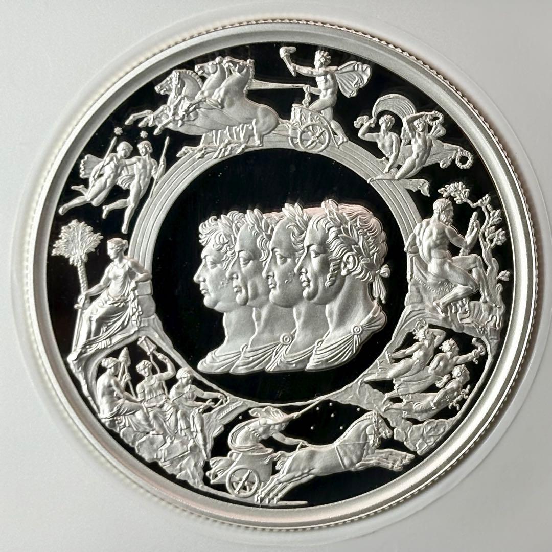 2024 イギリス 偉大な彫刻家 ワーテルロー 5ポンド 銀貨 PF69 UC