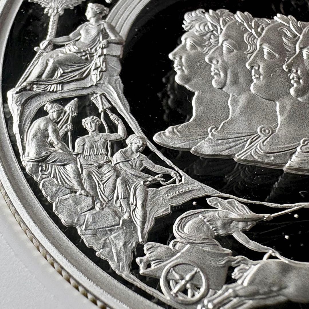2024 イギリス 偉大な彫刻家 ワーテルロー 5ポンド 銀貨 PF69 UC