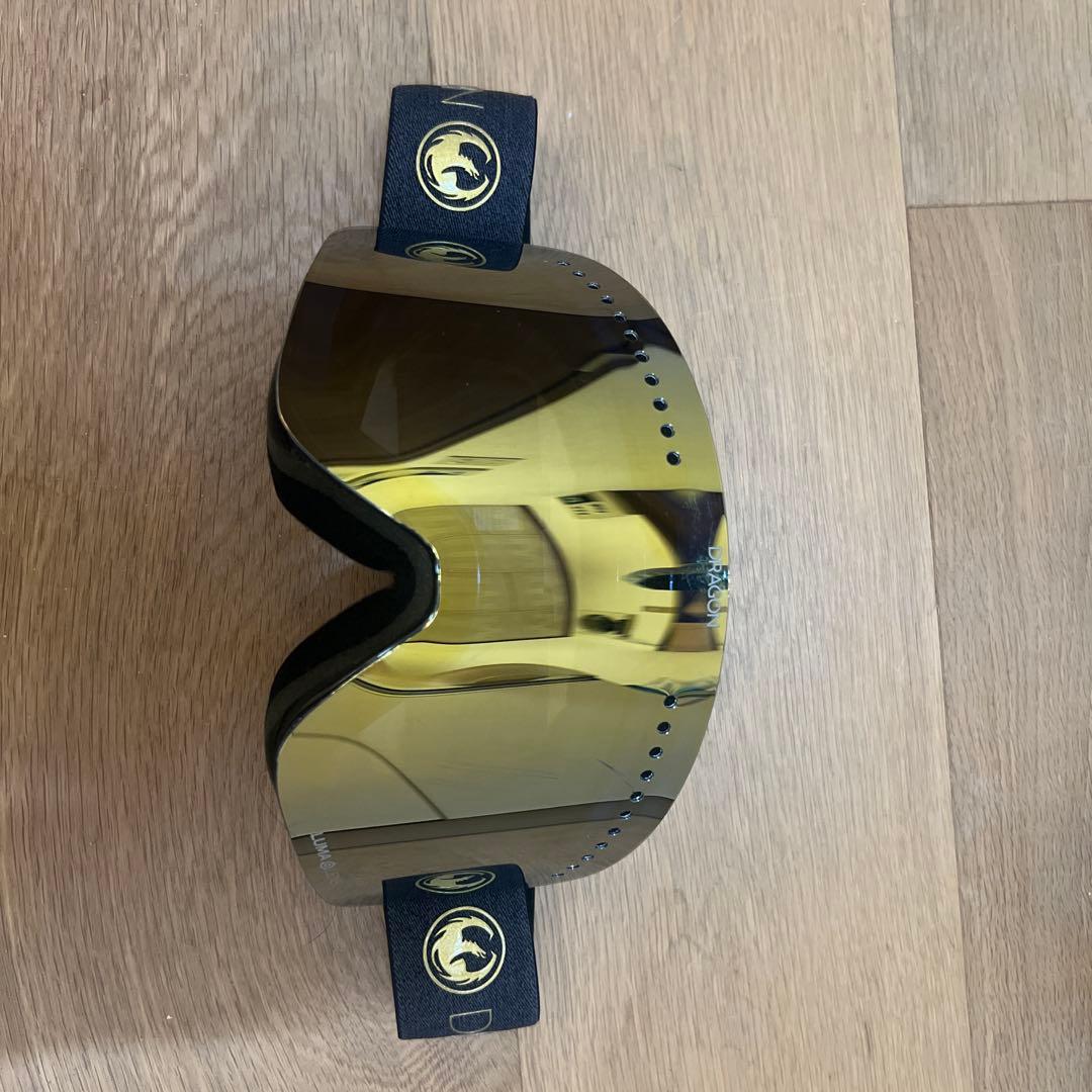 限定値下げ　DRAGON スノーゴーグル ミラーゴールド