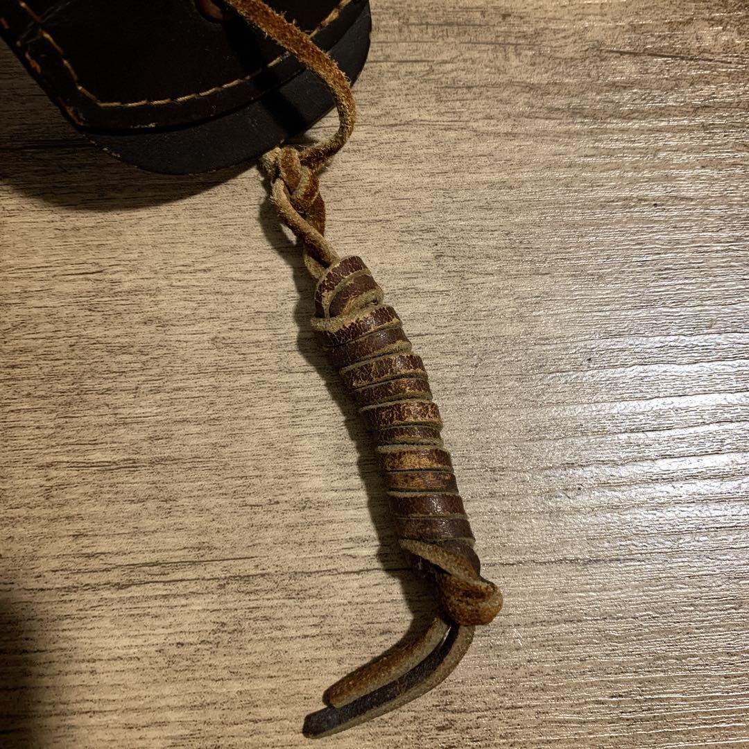 1980年代　国際産業　コクサイ　米軍 US刻印　本革　レザーホルスター　茶