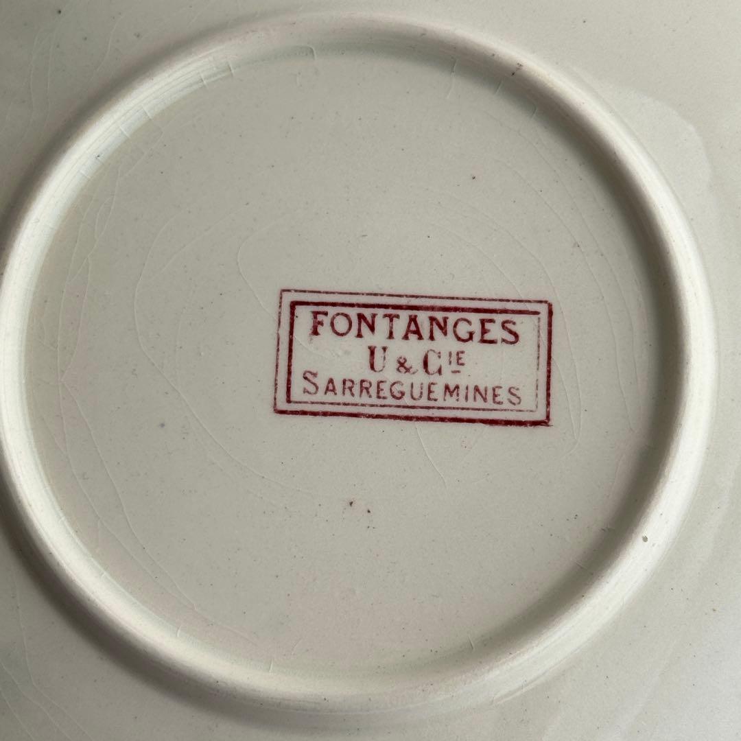 こ*マ様 フランスアンティーク　サルグミンヌ　Fontanges デザートプレー