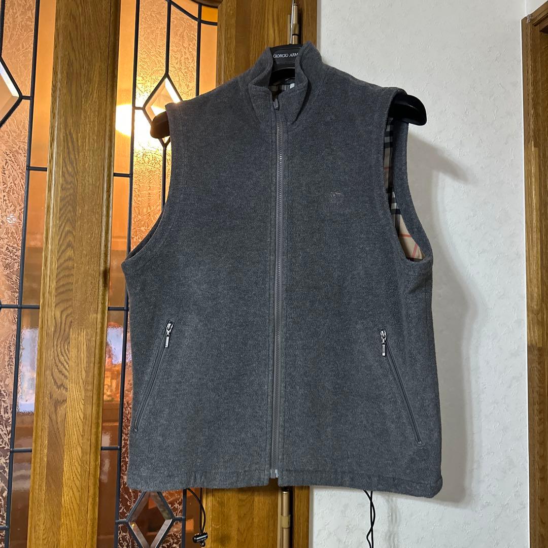 メンズ　バーバリーフリースベスト L〜XL
