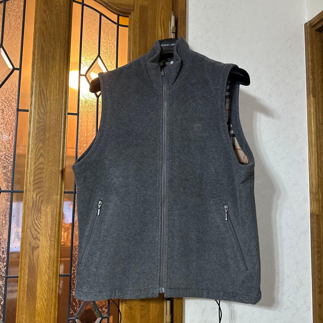 メンズ　バーバリーフリースベスト L〜XL