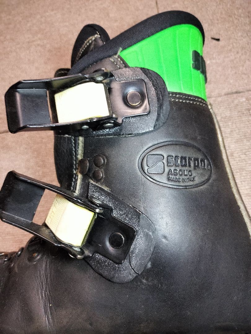 SCARPA スカルパ テレマークブーツ ローガン 革靴 2バックル ゲーター付