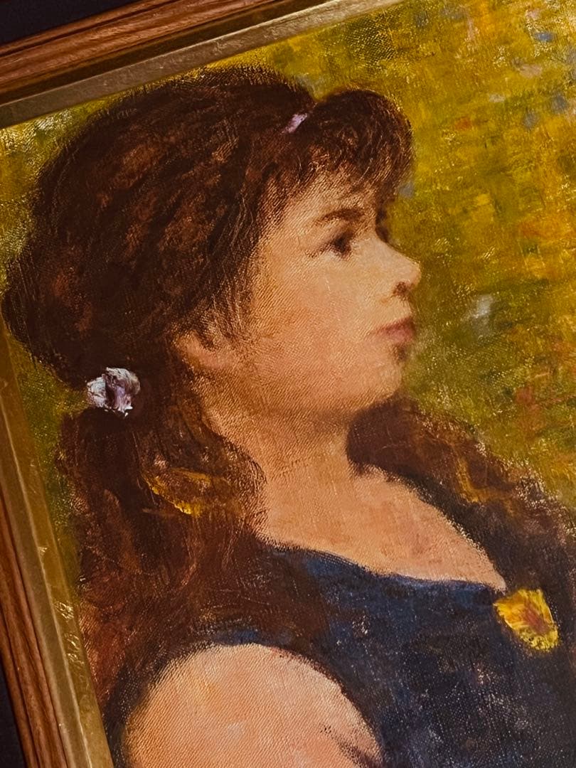 真作 梅田画廊取扱 木本晴三 「少女」4号