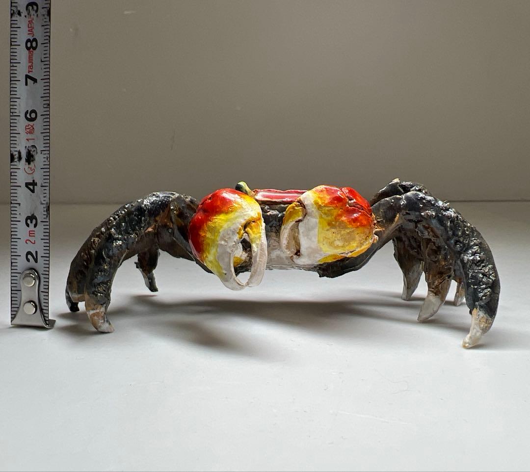 水月焼　カニ置物　幅約13㎝　東Y7-0507⭐︎2Fタカサ