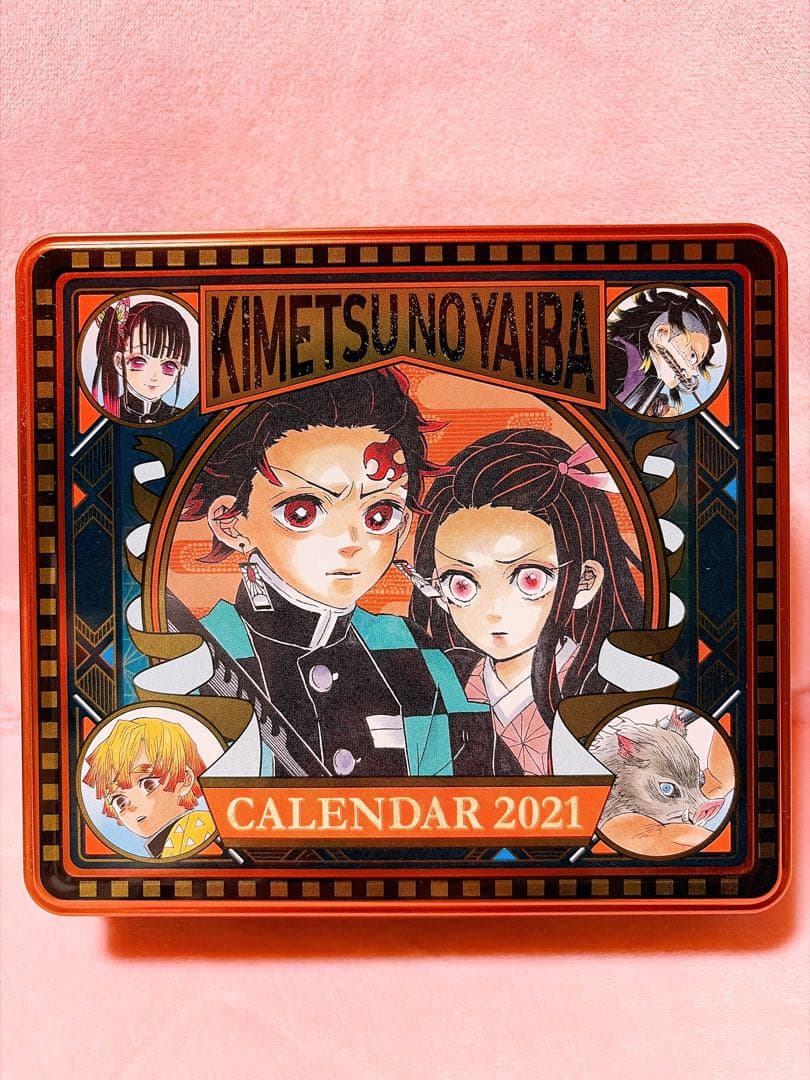 鬼滅の刃 コミックカレンダー 2021 特製缶入り日めくりカレンダー