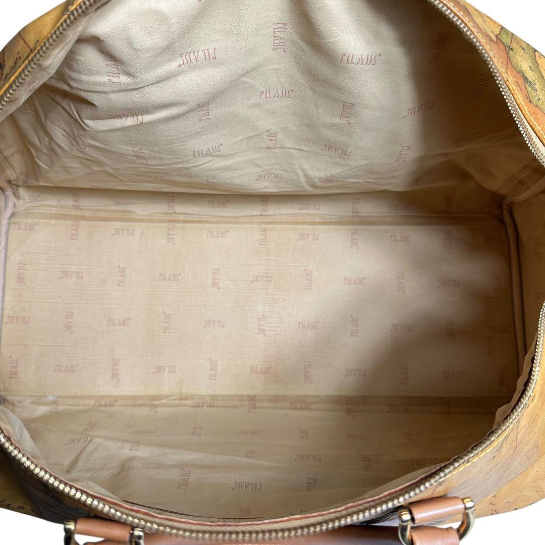 大容量　プリマクラッセ　2way ボストンバッグ　PVC 地図柄