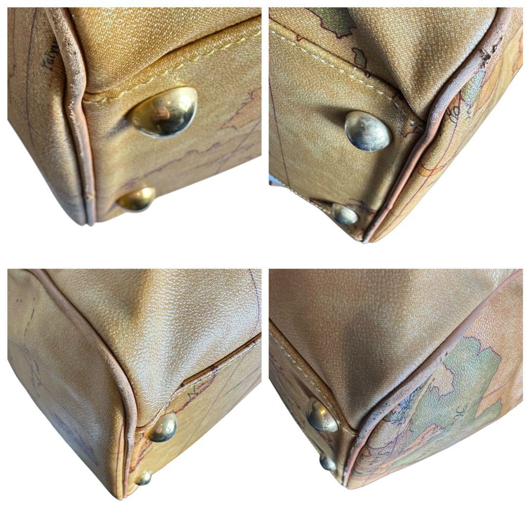 大容量　プリマクラッセ　2way ボストンバッグ　PVC 地図柄