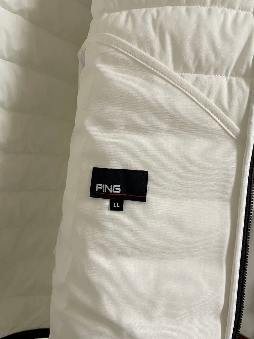 美品　PING キルティングジャケット ホワイト