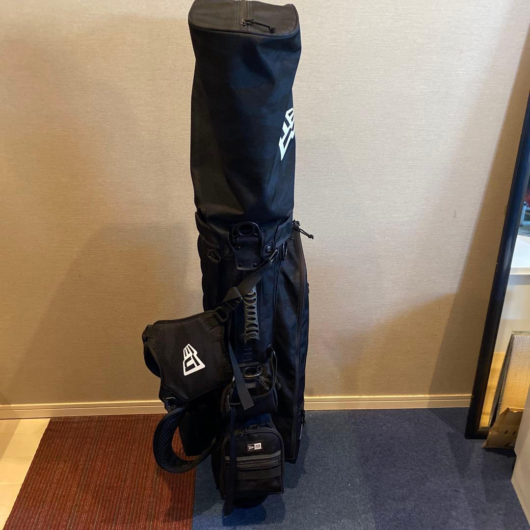 NEW ERA キャディーバッグ カモネイビースタンド式 ［ベーシックポーチ付］