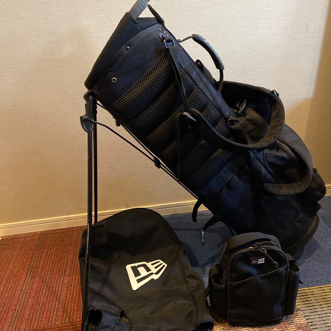 NEW ERA キャディーバッグ カモネイビースタンド式 ［ベーシックポーチ付］