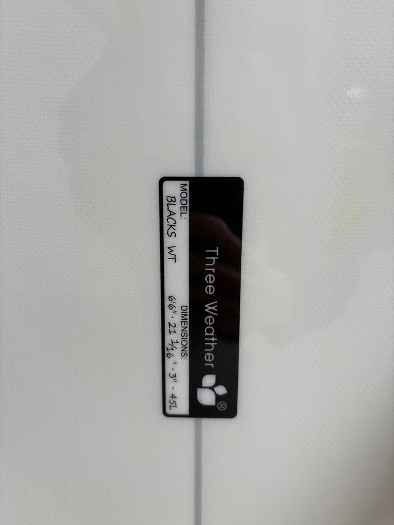 スリーウェザー　BLACKS 6'6