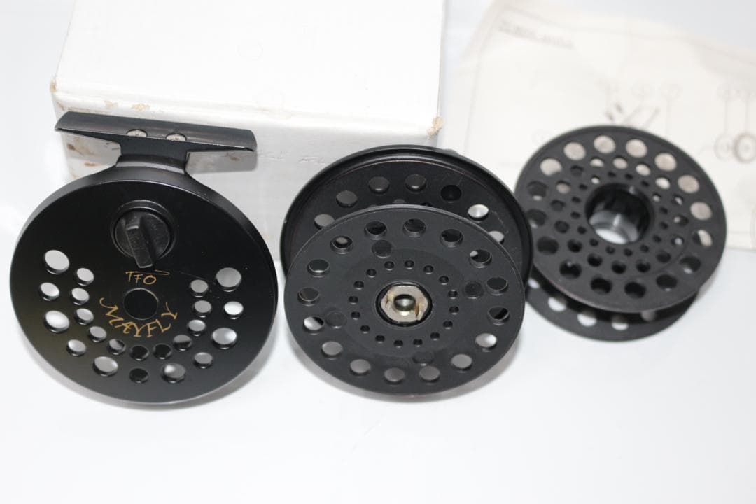 テンプルフォーク TFO　Mayfly　7～9番　箱&替えカセットスプール付き