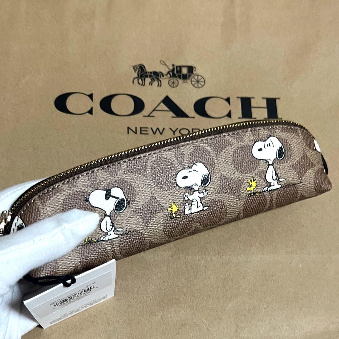 【新品未使用】COACH スヌーピー ペンケース