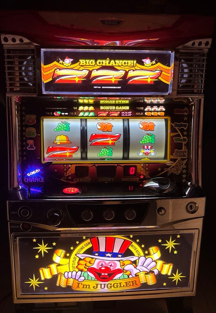 ジャグラー 実機 ブラックパネル アイムジャグラー 希少 不要機