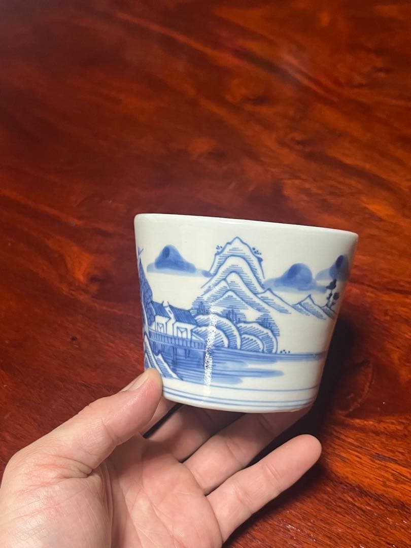 古伊万里　蕎麦猪口　鍋島　美品　そば猪口　大振　柿右衛門　後期鍋島　今右衛門