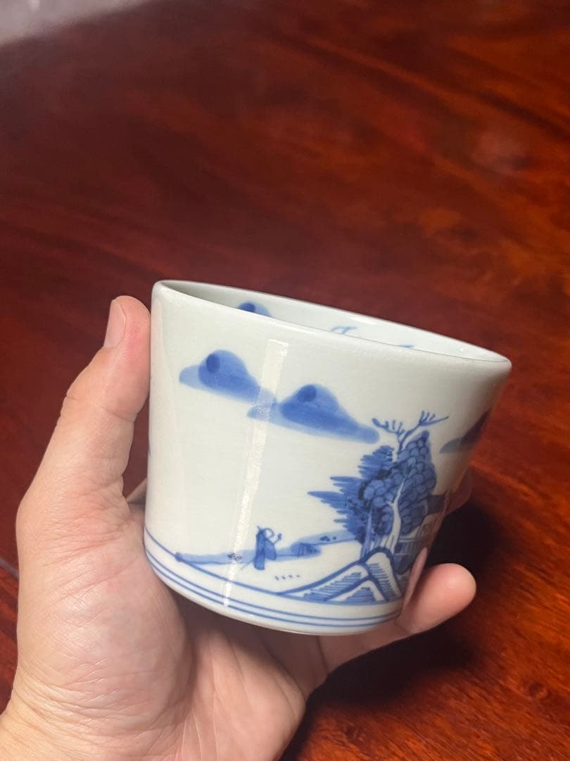 古伊万里　蕎麦猪口　鍋島　美品　そば猪口　大振　柿右衛門　後期鍋島　今右衛門